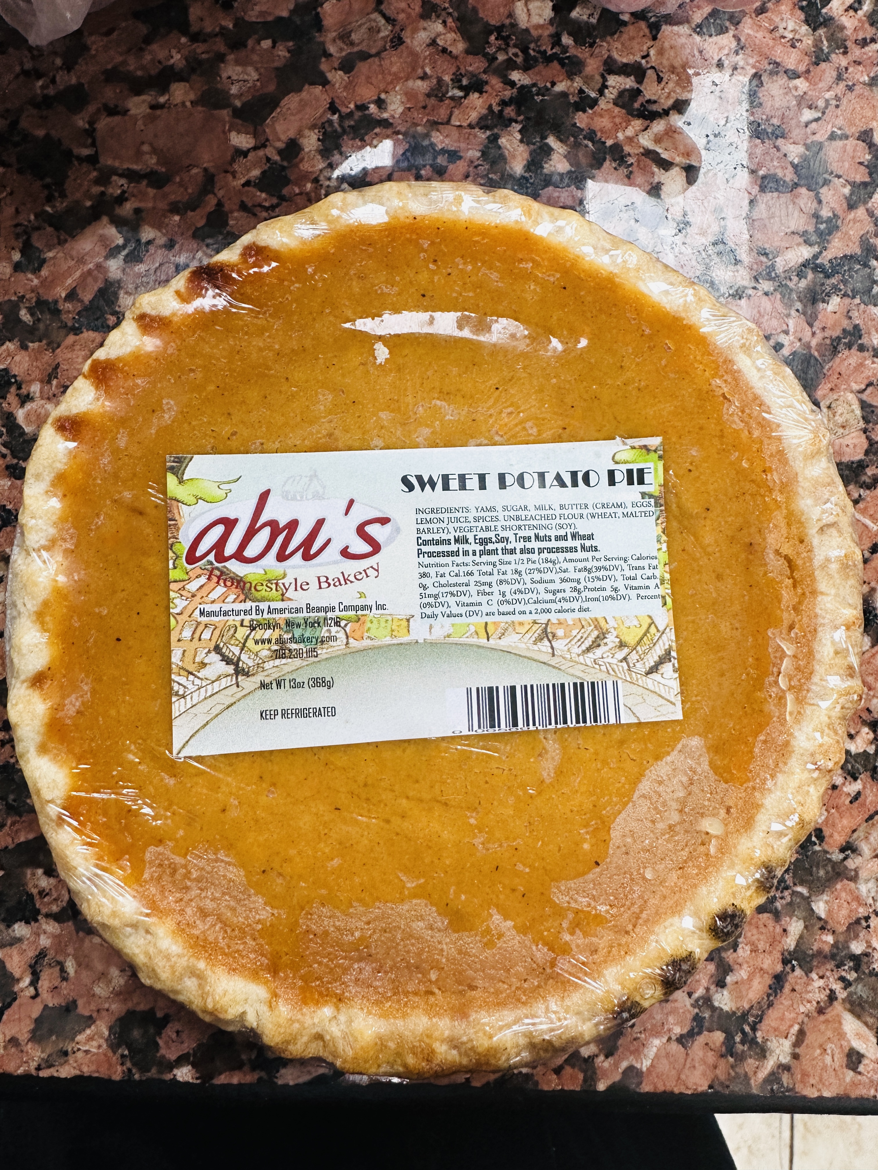 Abu’s Sweet Potato Pie