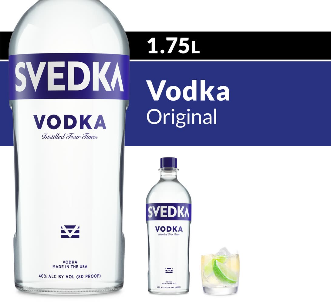 SVEDKA Distilled Unflavored Vodka (1.75 L)