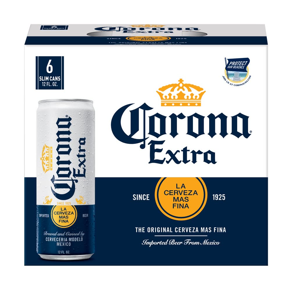 Corona Extra Mexican Lager Beer (6 x 12 fl oz)
