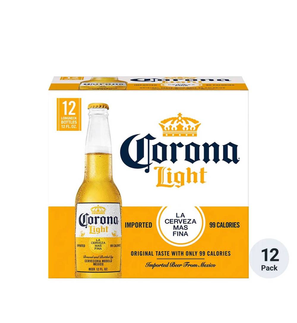 Corona Light Mexican Lager Beer (12 x 12 fl oz)