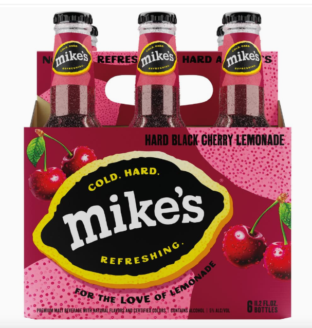 Mike's Premium Malt Beverage Hard Lemonade, Black Cherry (6 x 11.2 fl oz)