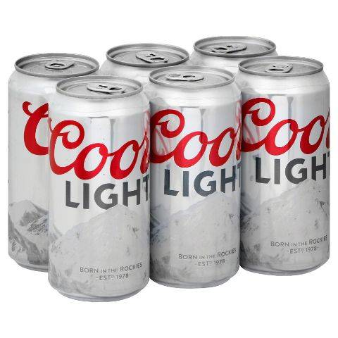 Coors Light American Lager Beer, 1978 (6 x 1.91 fl oz)
