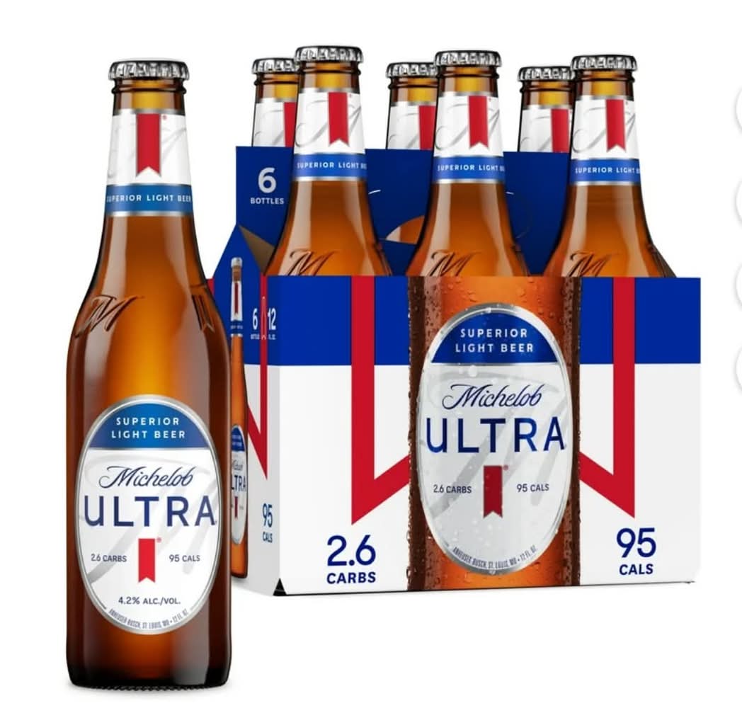 Michelob Ultra Superior Light Beer (6 x 12 fl oz)