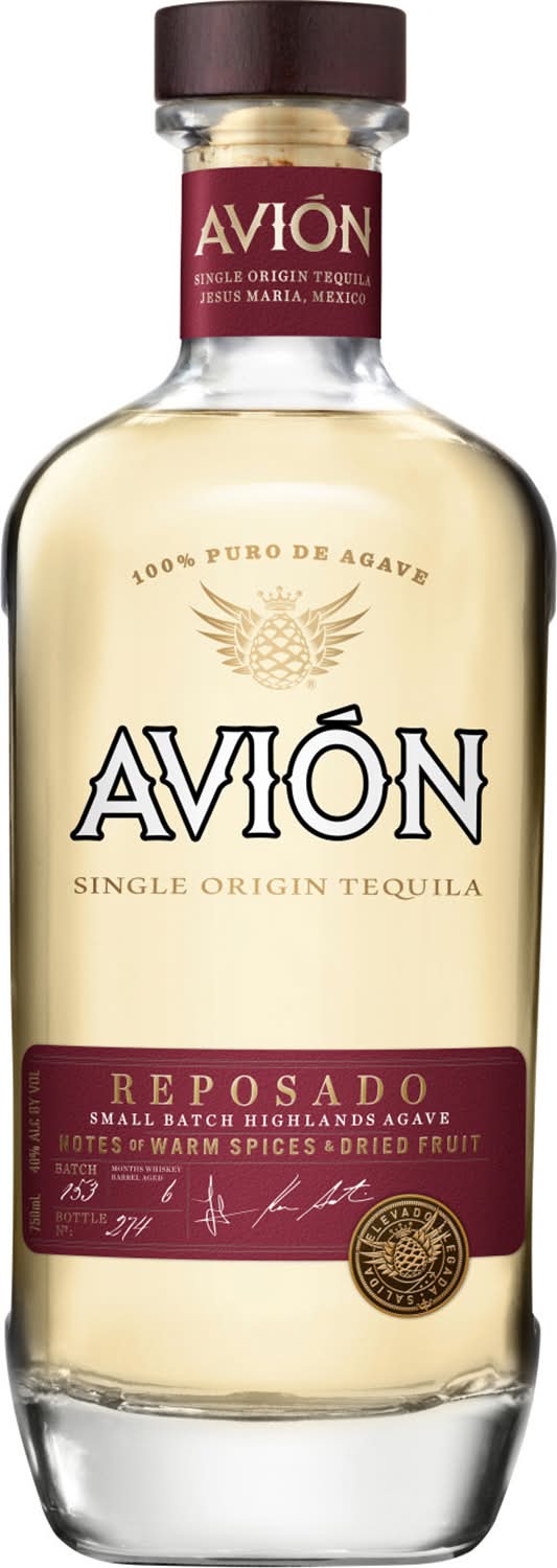 Tequila Avión Reposado Single Origin Tequila (750 ml)