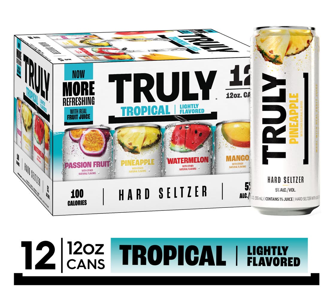 Truly Variety Mix Hard Seltzer, Tropical (12 x 12 fl oz)