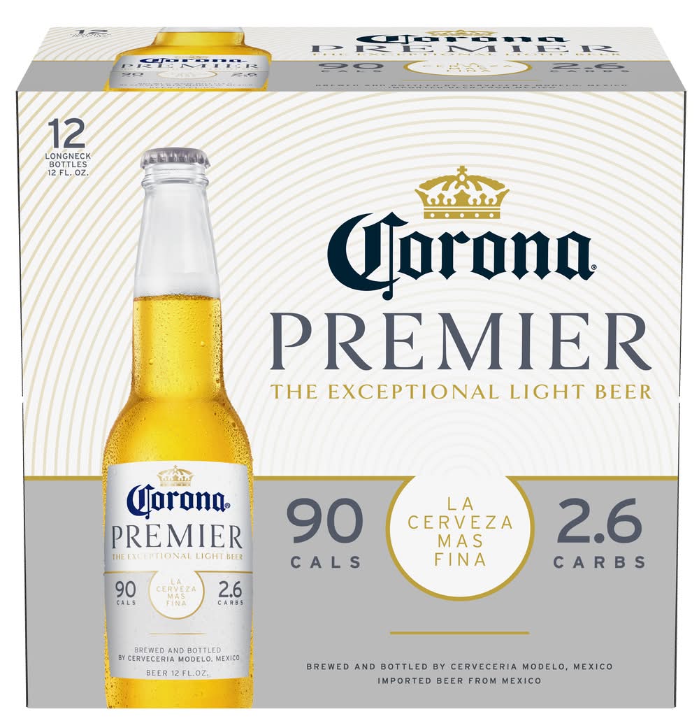 Corona Premier Mexican Lager Light Beer (12 x 12 fl oz)
