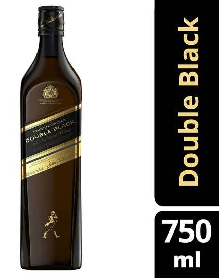 Johnnie Walker Double Black Label Blended Scotch Whisky (750 ml)
