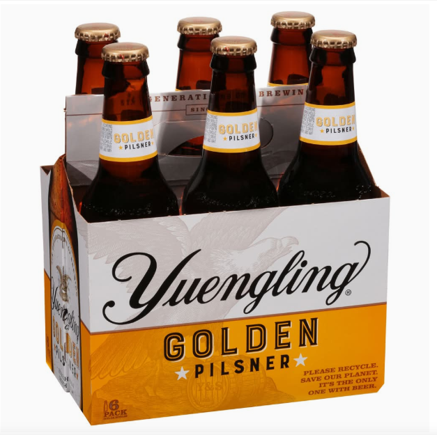 Yuengling Golden Pilsner Beer (6 x 12 fl oz)
