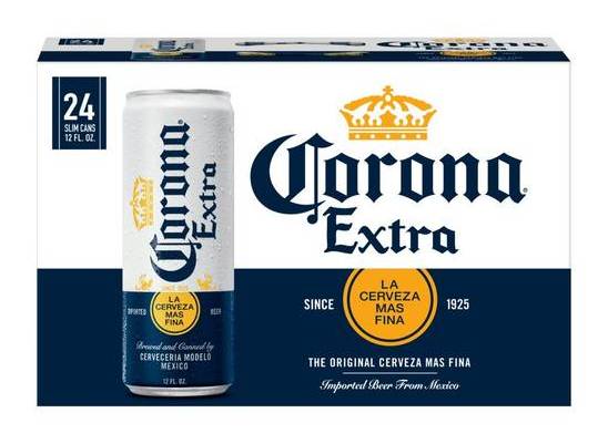 Corona Extra Lager Mexican Beer - 24x 12oz Cans