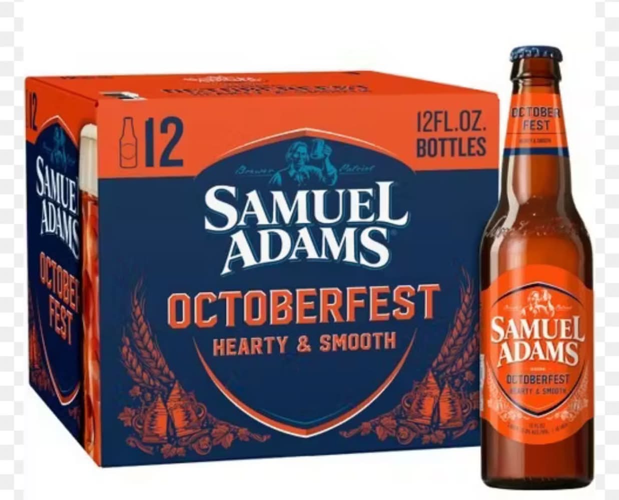 Samuel Adams October Fest Hearty & Smooth Beer (12 x 12 fl oz)
