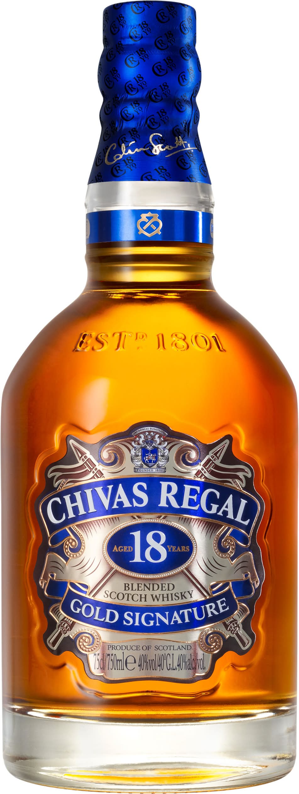 Chivas Regal 18 Year Gold Signature Scotch Whisky (750 ml)