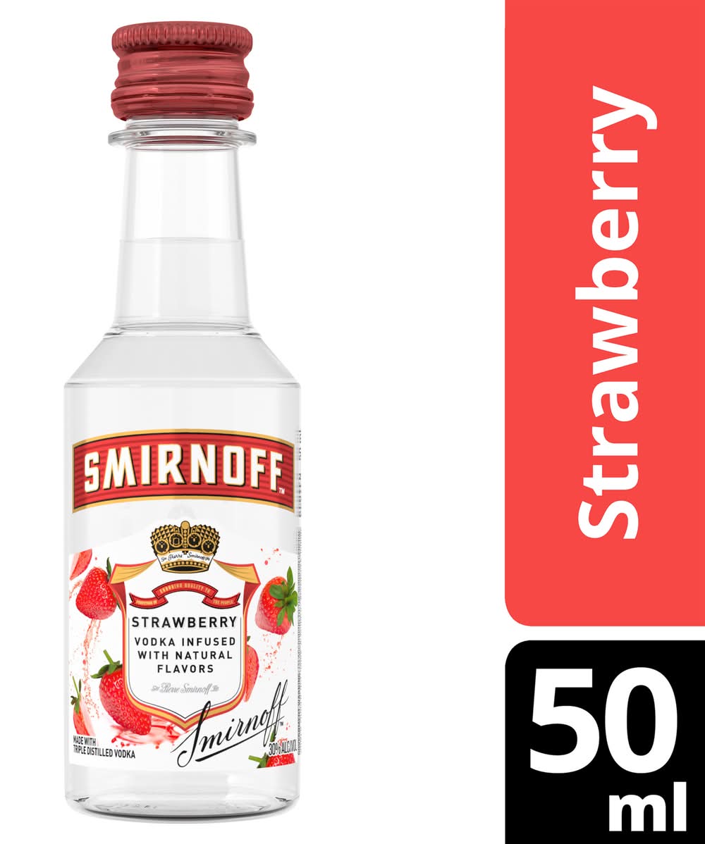 Smirnoff Vodka, Strawberry (50 ml)