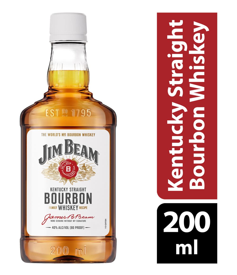 Jim Beam Kentucky Straight Bourbon Whiskey (200 ml)