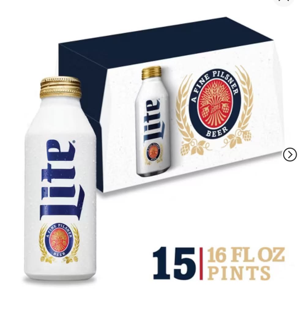 Miller Lite Lager Beer (15 x 16 fl oz)