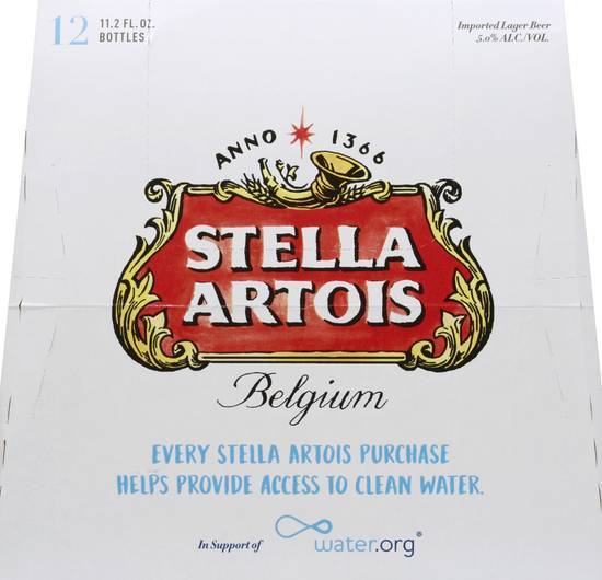 Stella Artois Belgium Lager Beer (12 x 11.2 fl oz)