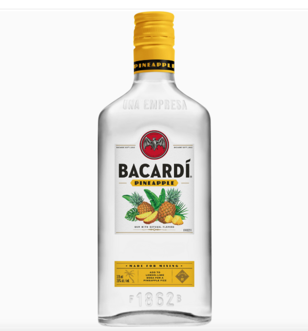 Bacardí Pineapple Flavored White Rum (375 ml)