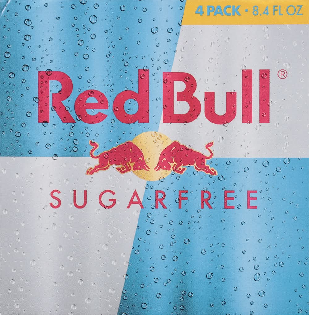 Red Bull Sugar Free Energy Drink (4 x 8.4 fl oz)