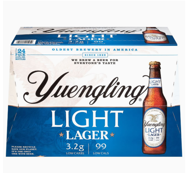 Yuengling Light Lager Beer (24 x 12 fl oz)