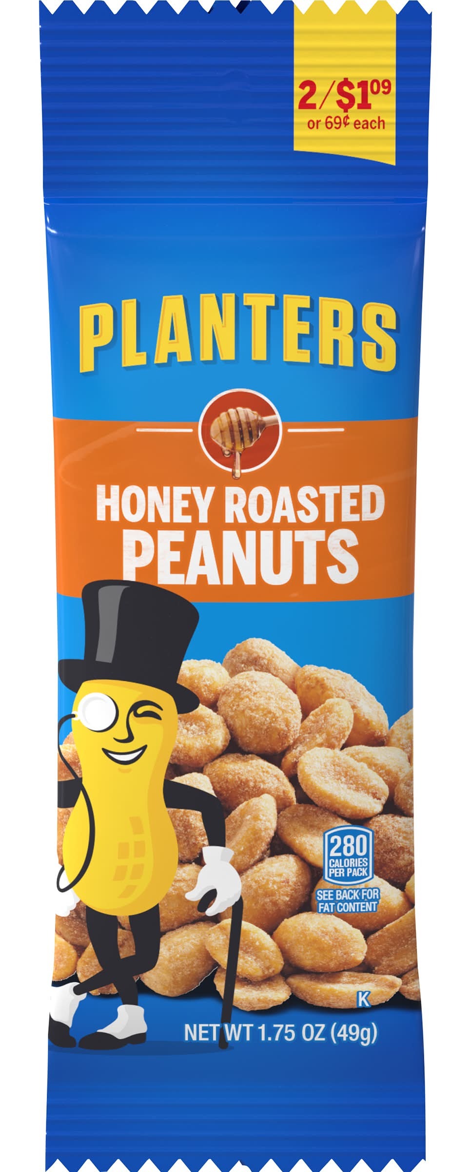 Planters Roasted Peanuts, Honey (1.75 oz)