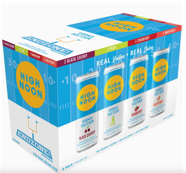 High Noon Tailgate Vodka Hard Seltzer, Assorted (8 x 355 ml)