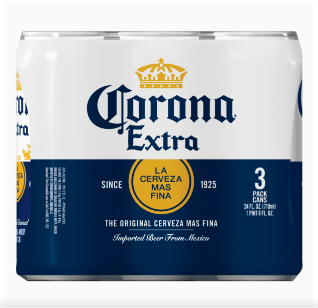 Corona Extra Mexican Lager Beer (3 x 24 fl oz)