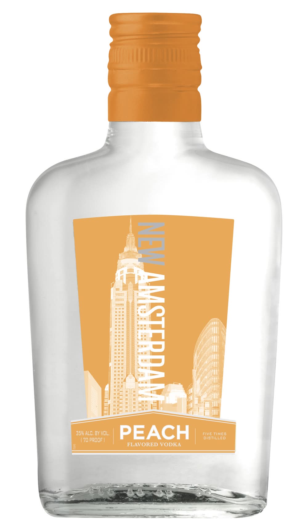 New Amsterdam Distilled Vodka, Peach (200 ml)