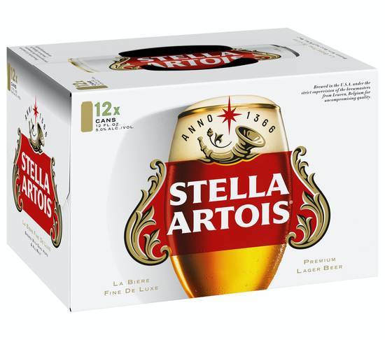 Stella Artois Premium Lager Beer (12 x 12 fl oz)
