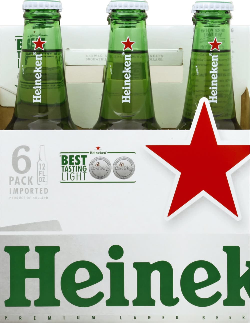 Heineken Premium Malt Lager Light Beer (6 x 12 fl oz)