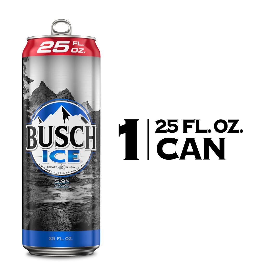 Busch Ice Beer (25 fl oz)