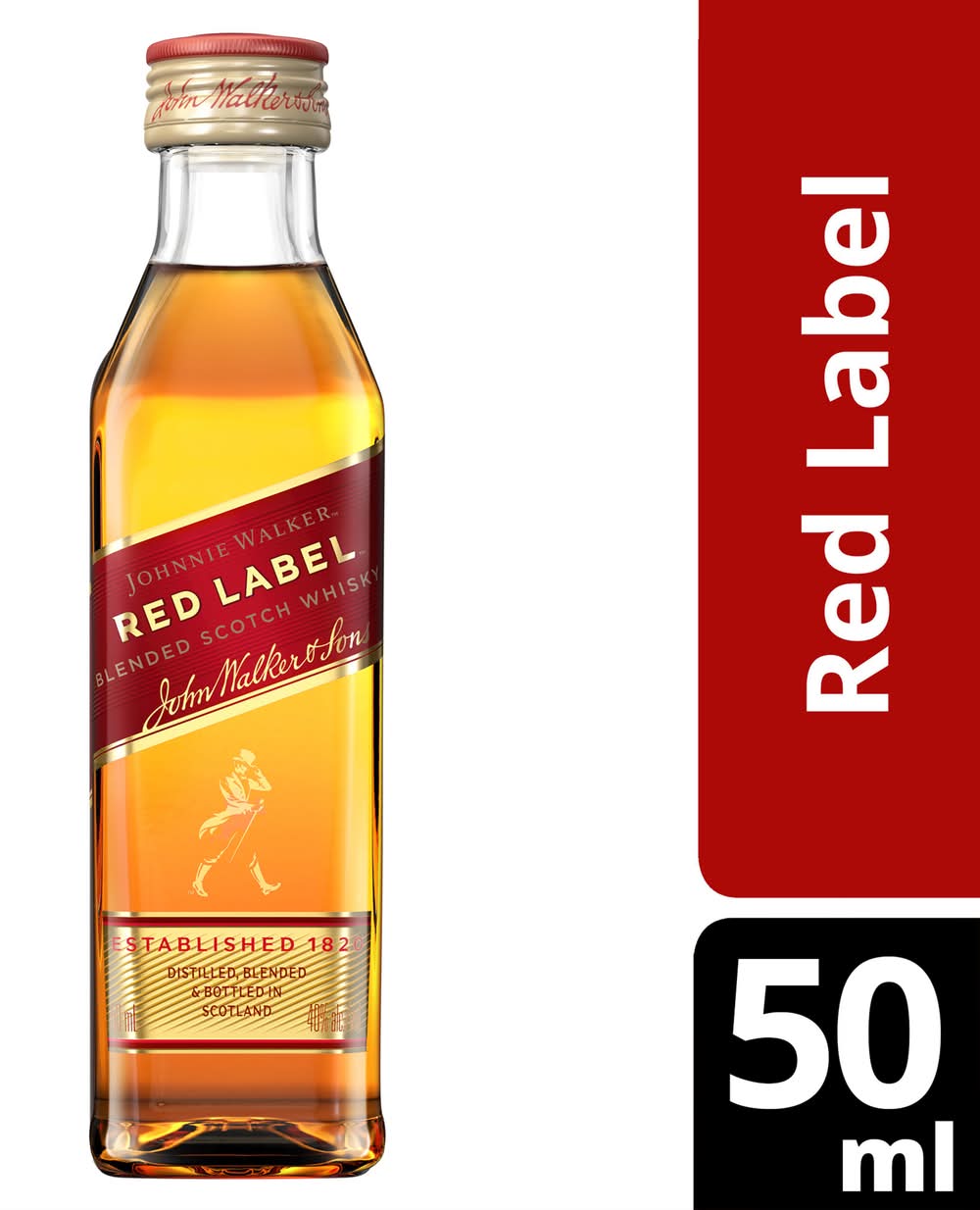 Johnnie Walker Red Label Blended Scotch Whisky (50 ml)