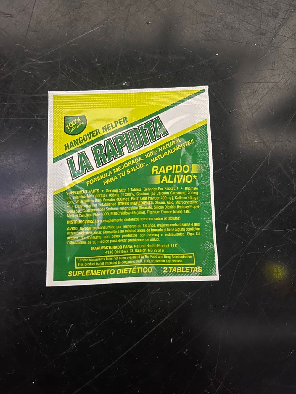 La Rapidita Hangover Helper