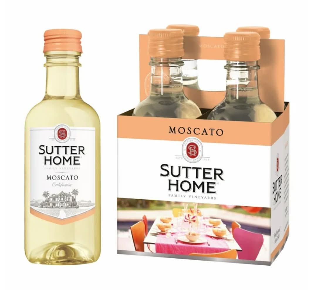 Sutter Home Moscato Wine (4 x 187 ml)