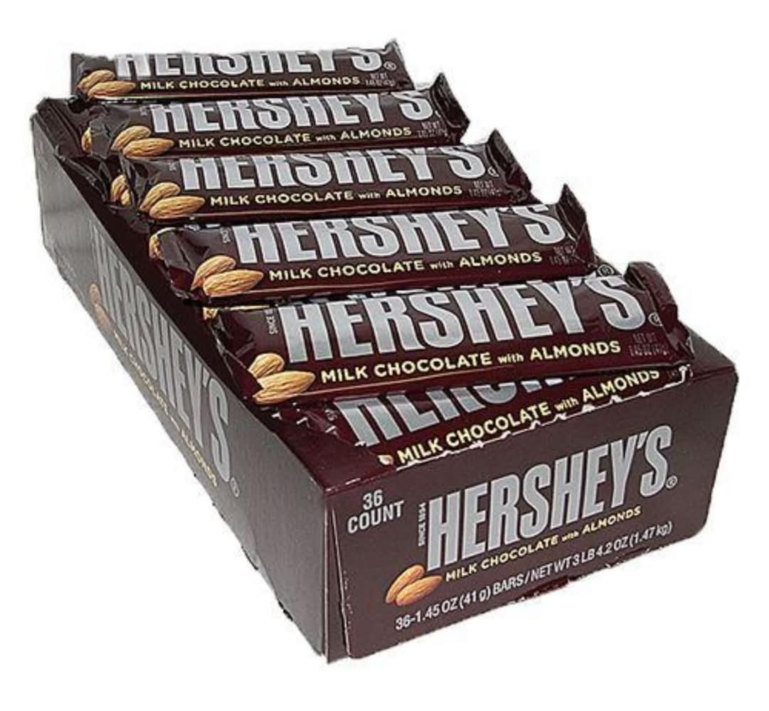 Hershey's Milk Chocolate Bar With Almonds