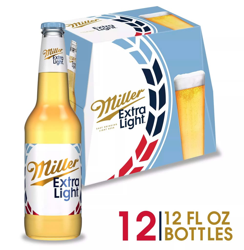Miller Extra Light Beer (12 x 12 oz)