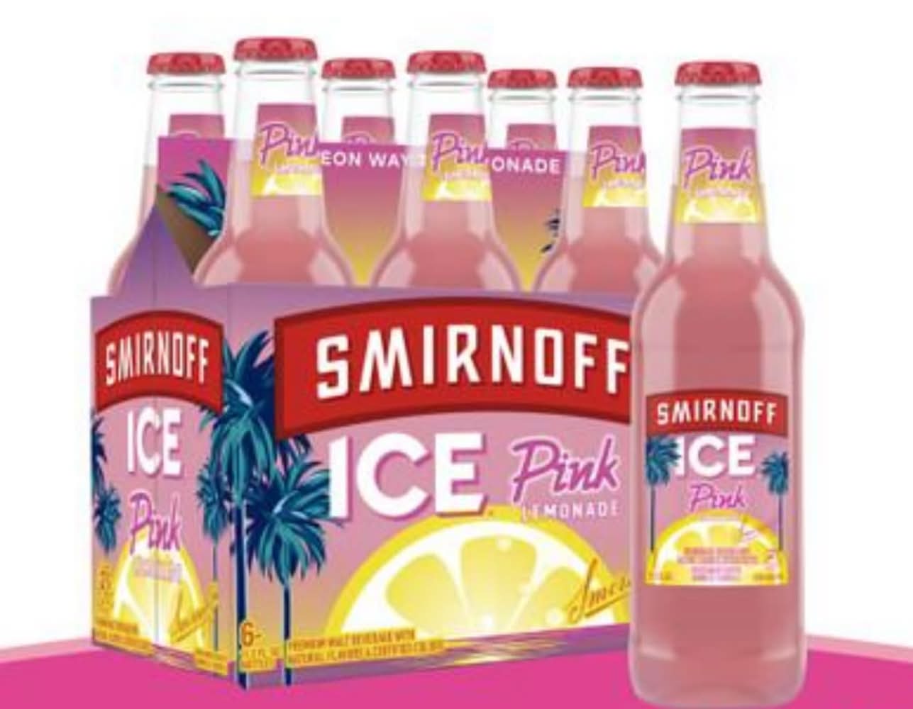 Smirnoff Ice Pink Lemonade (6x 12oz Bottles)