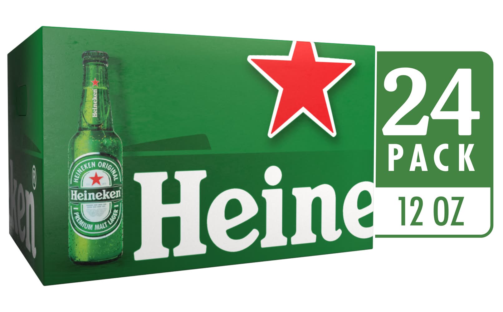 Heineken Dutch Premium Malt Lager Beer (24 x 12 fl oz)