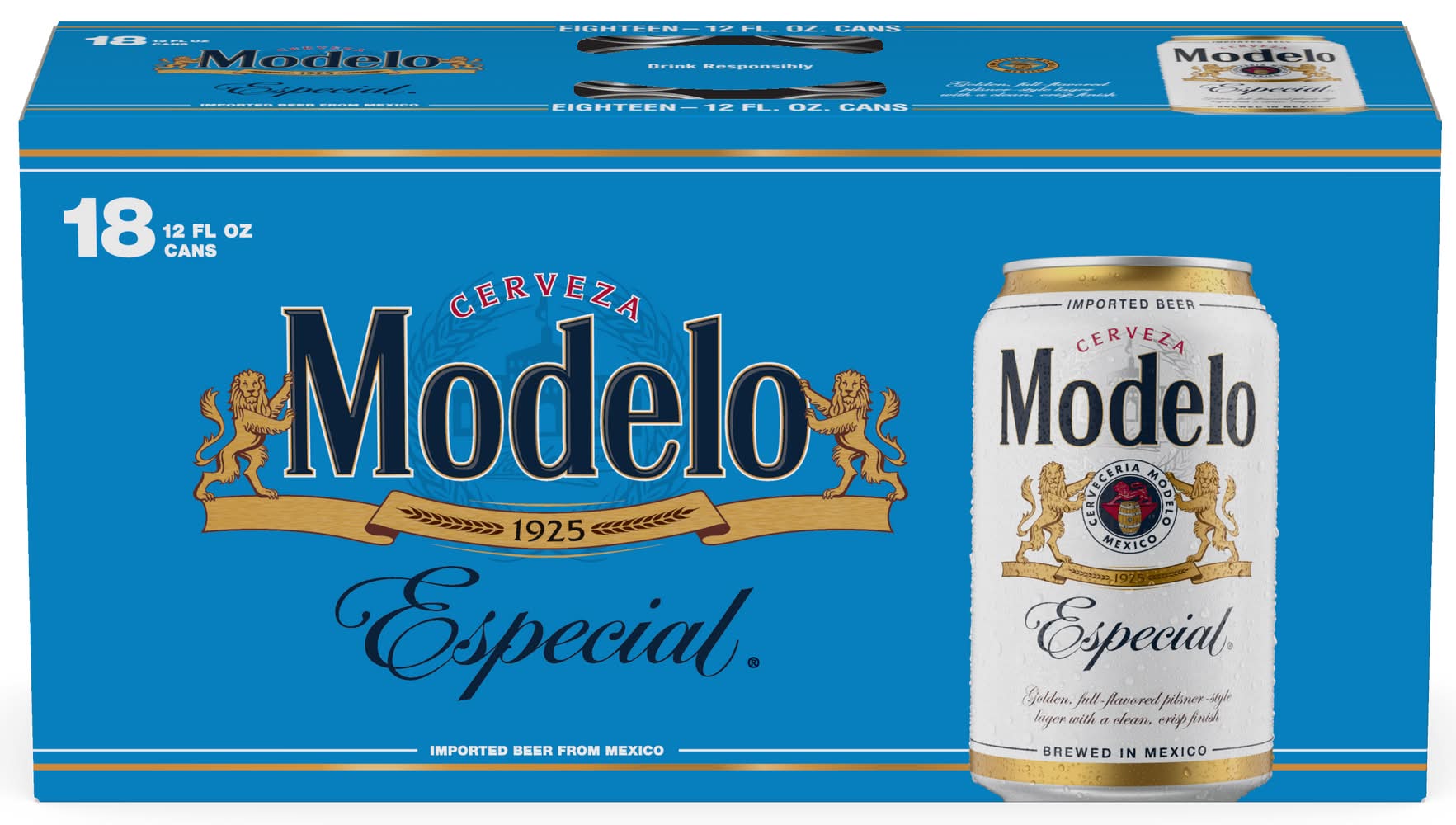 Modelo Especial Cerveza Mexican Lager Imported Beer (18 x 12 fl oz)