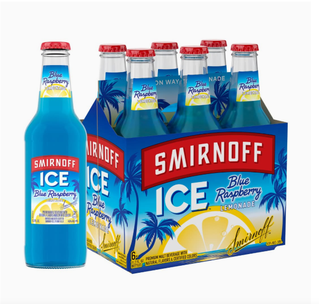 Smirnoff Premium Malt Beverage, Blue Raspberry - Lemonade (6 x 11.2 fl oz)