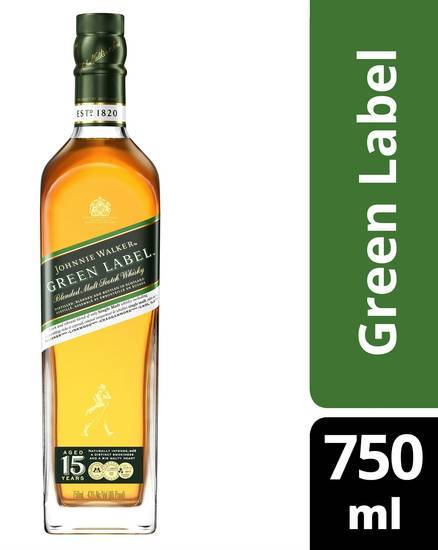 Johnnie Walker Green Label Blended Malt Scotch Whisky (750 ml)