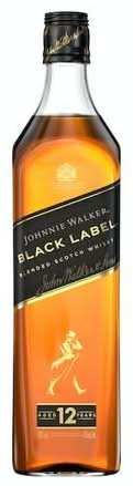 Johnnie Walker Black Label Blended Scotch Whisky (750 ml)