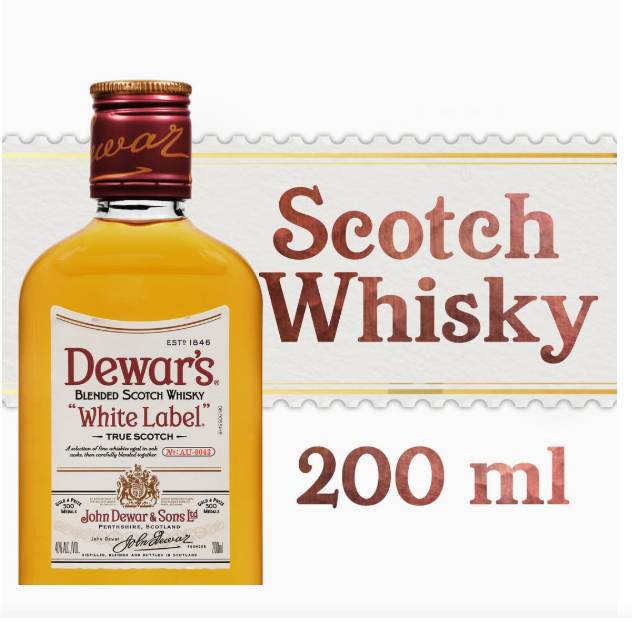 Dewar's White Label Blended Scotch Whisky (200 ml)