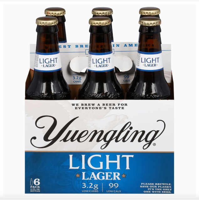 Yuengling Light Lager Beer (6 x 12 fl oz)