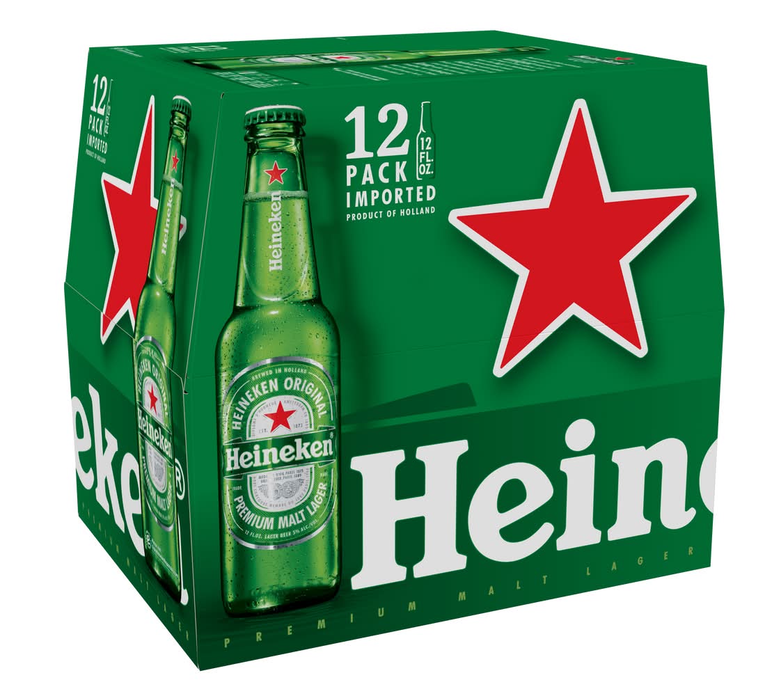 Heineken Original Premium Malt Lager Beer (12 x 12 fl oz)