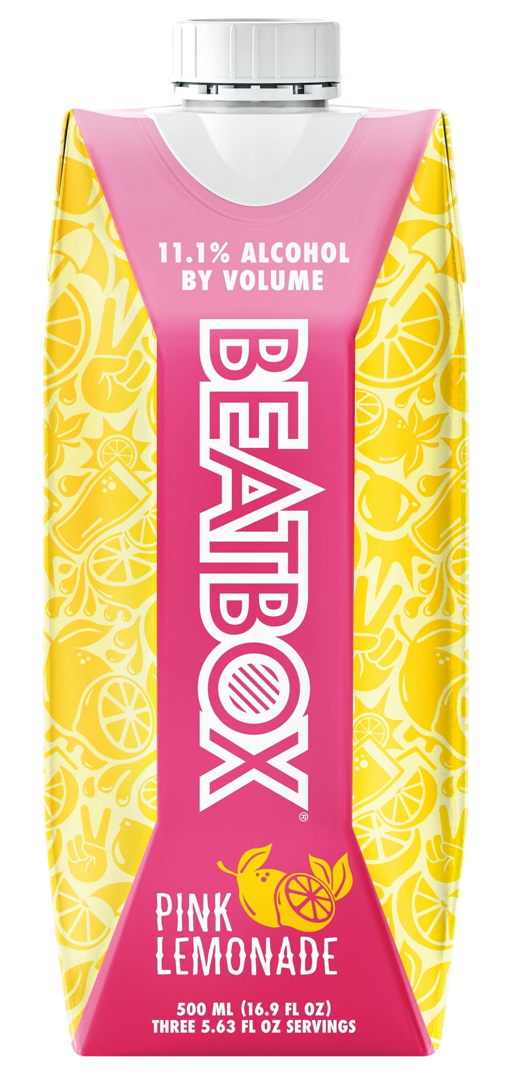 BeatBox The World's Tastiest Party Punch Hard Seltzer, Pink Lemonade (16.9 fl oz)