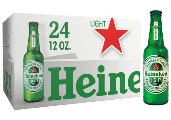 Heineken Light - 24x 12oz Bottles