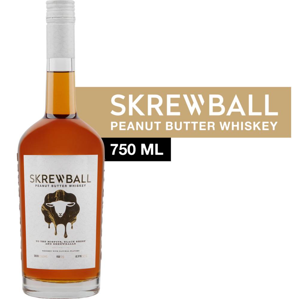 Skrewball California Whiskey, Peanut Butter (750 ml)