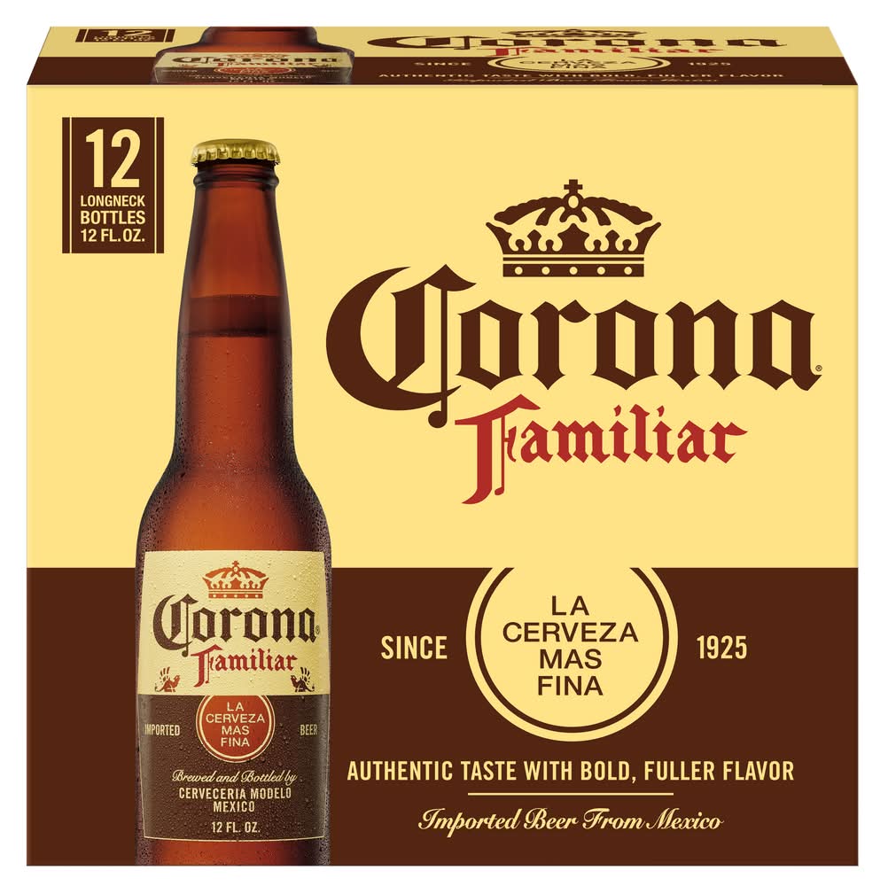 Corona Familiar Mexican Lager Beer (12 x 12 fl oz)