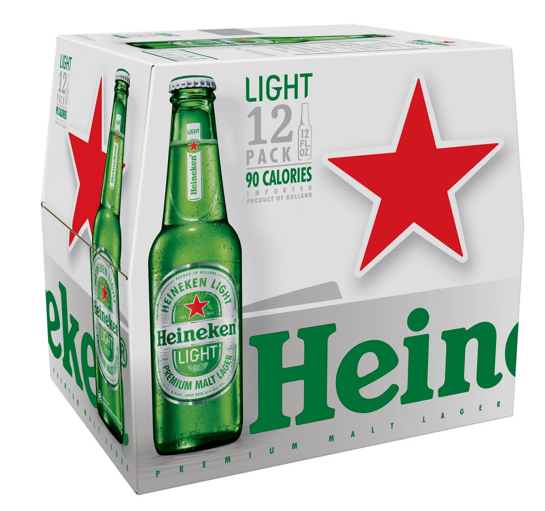 Heineken Light Premium Malt Lager Beer (12 x 12 fl oz)