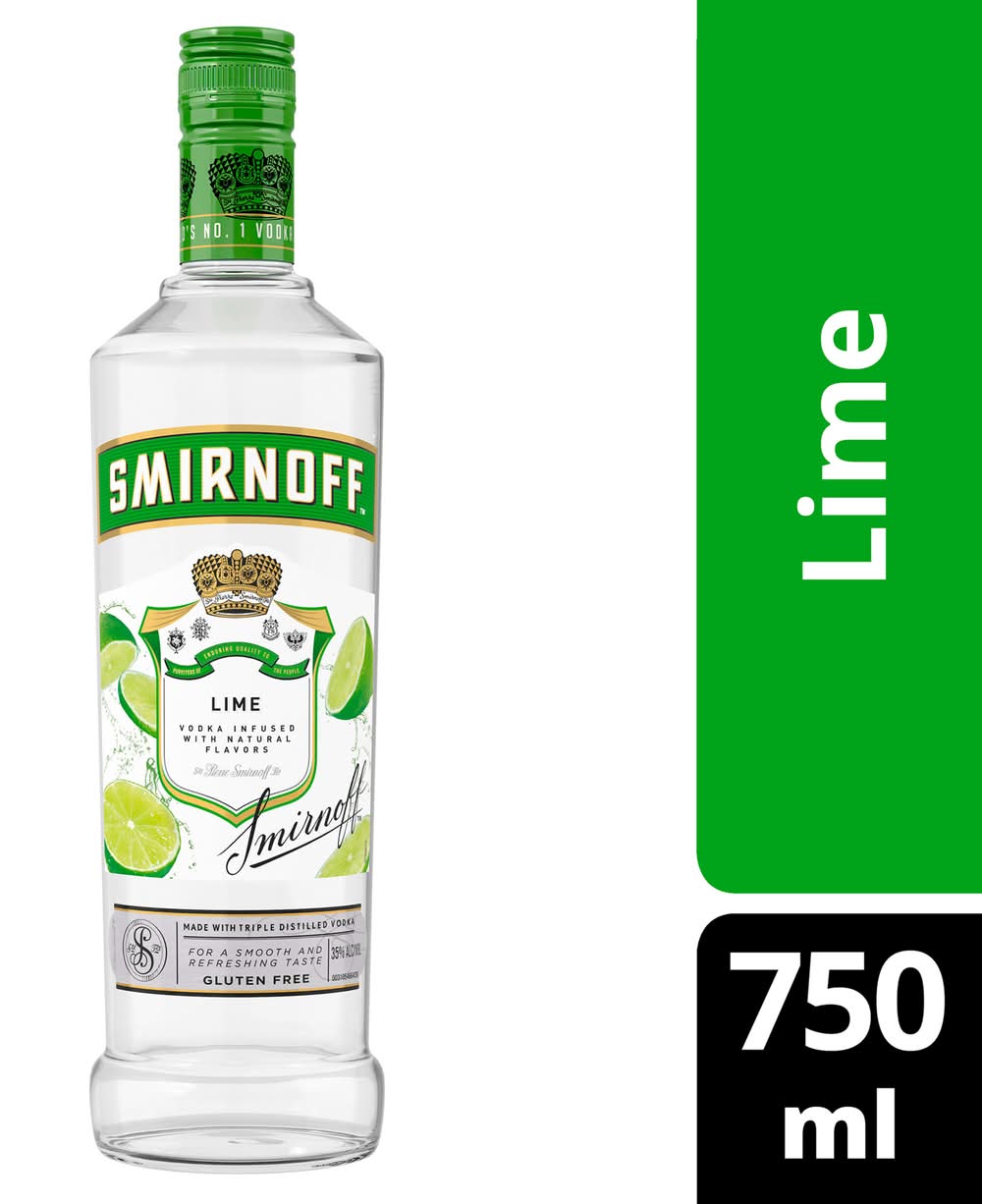 Smirnoff Lime Vodka (750 ml)