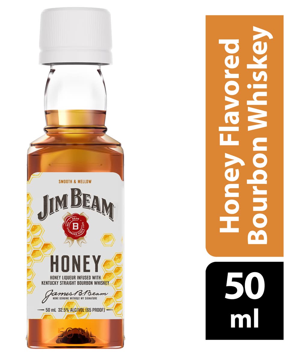 Jim Beam Kentucky Straight Bourbon Whiskey, Honey (50 ml)